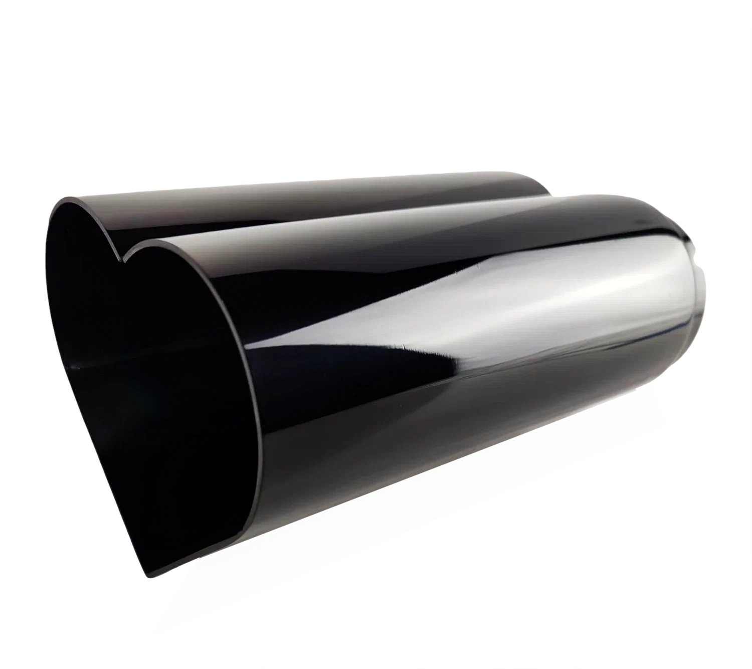 2.5_ ID_4_ OUT_9.5_ Heart Shape Exhaust Tip Black Chrome NT-HEART-SBC